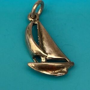 Sailboat Sterling Silver Jewelry Charm #beach #sailing